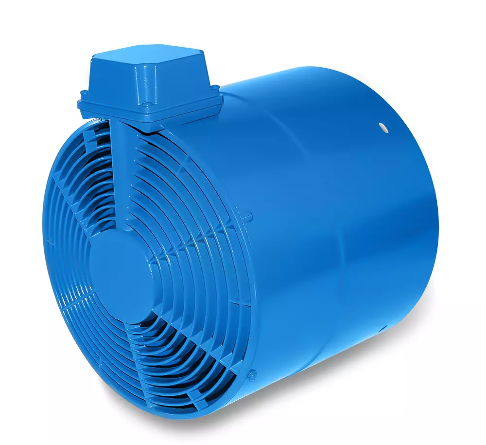 Tamanho da unidade de ventilação forçada 160