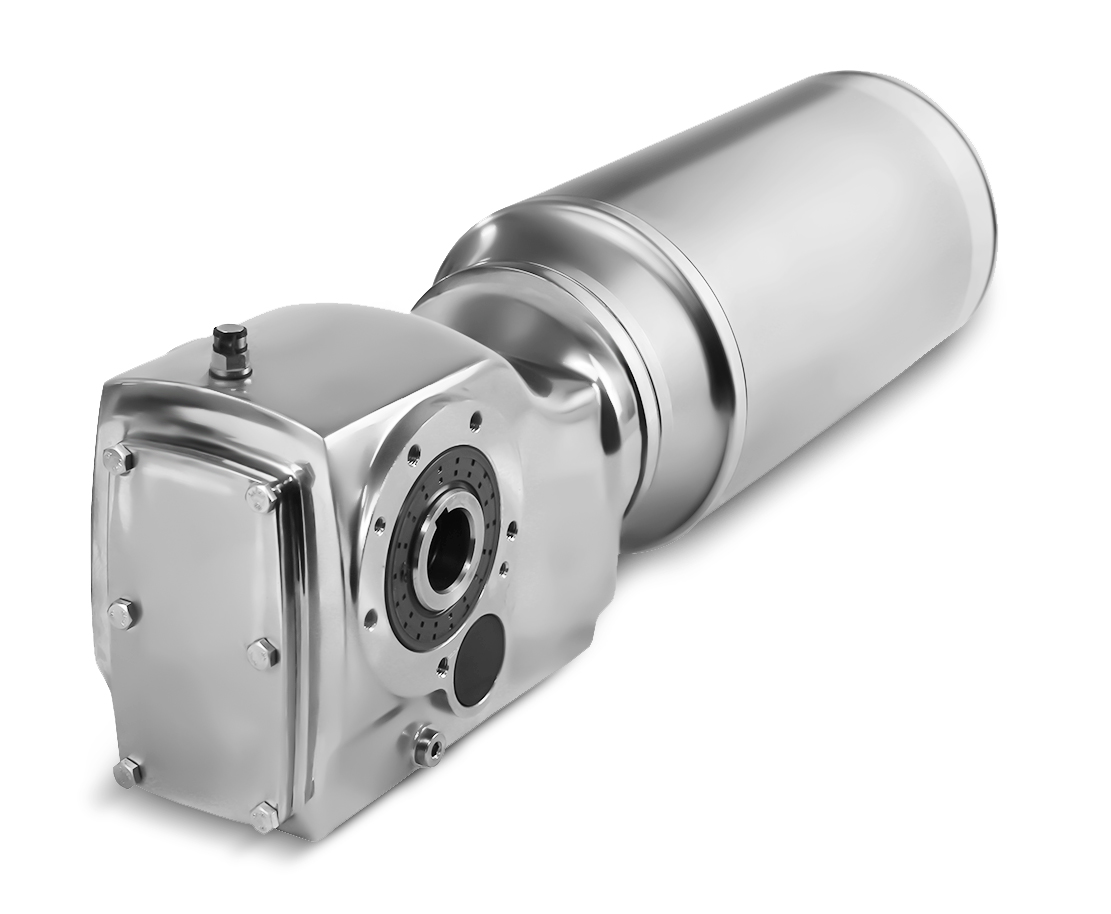 ESK67-90S-4-1,1 kW-29 rpm motor de engrenagens cónicas em aço inoxidável