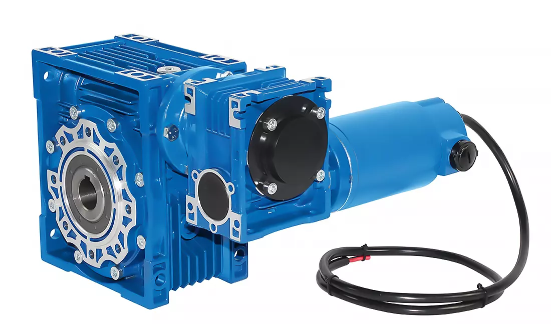 CMRV050/030 DC100, 12V, 0,14 kW, 9,4 rpm, IP40 motor de parafuso sem-fim