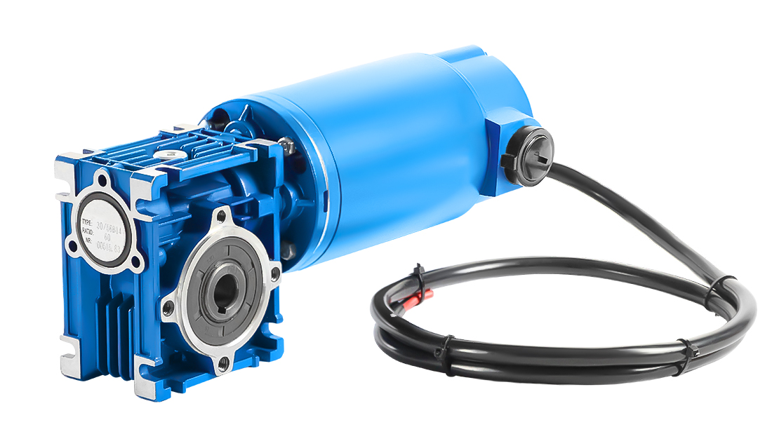 CMRV040 DC100-2, 24V, 0,14 kW, 30 rpm, IP40 Motor de parafuso sem-fim
