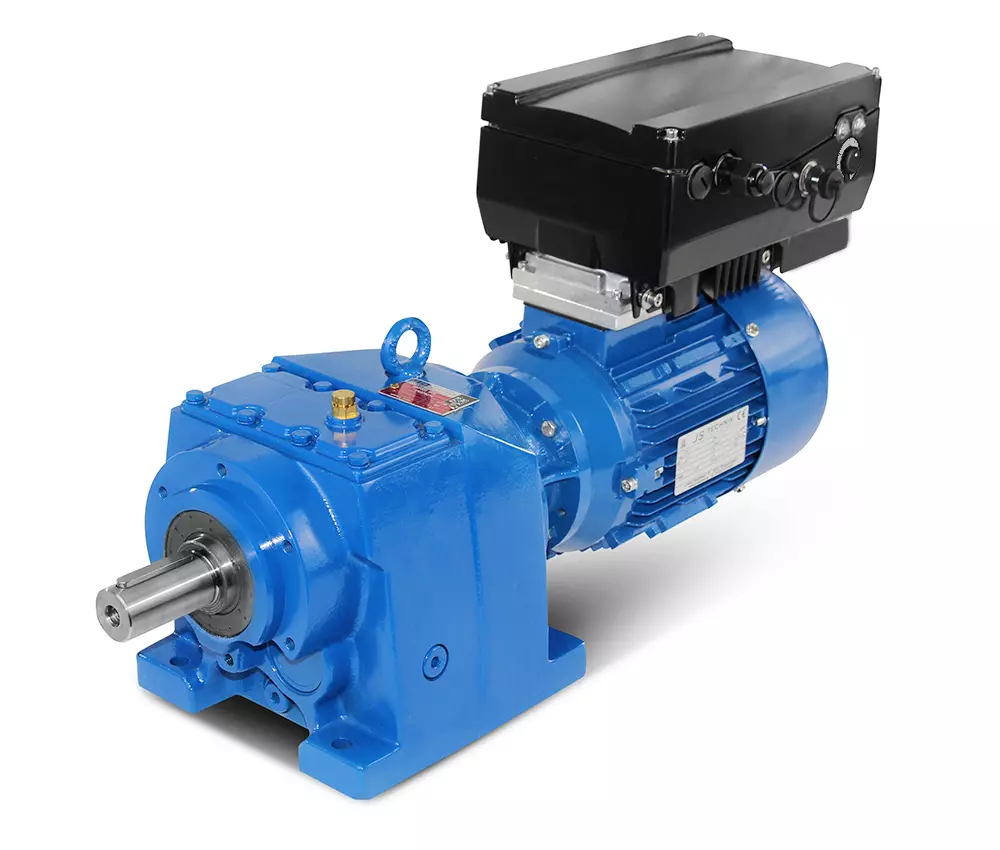 MV-F002-712-4 - 0,37kW - 14 a 170 rpm Motor de engrenagens helicoidais com conversor de frequência integrado  ED230